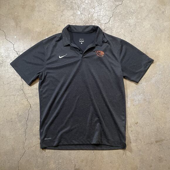 Nike Other - Oregon State Beavers Shirt Mens Medium Black Football Nike NCAA Polo Dri-Fit